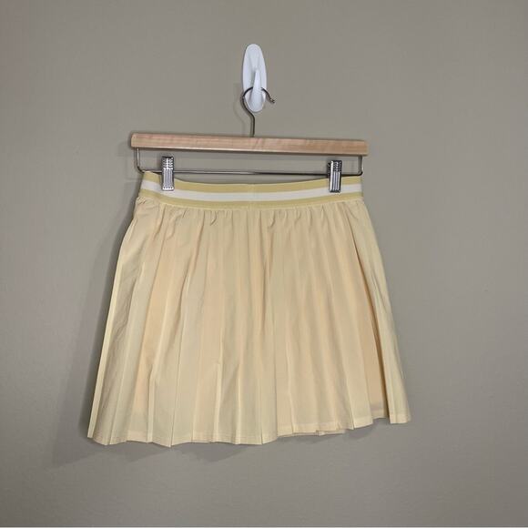 Girlfriend Collective Yellow Skater Athletic Mini Skort M - Picture 5 of 6